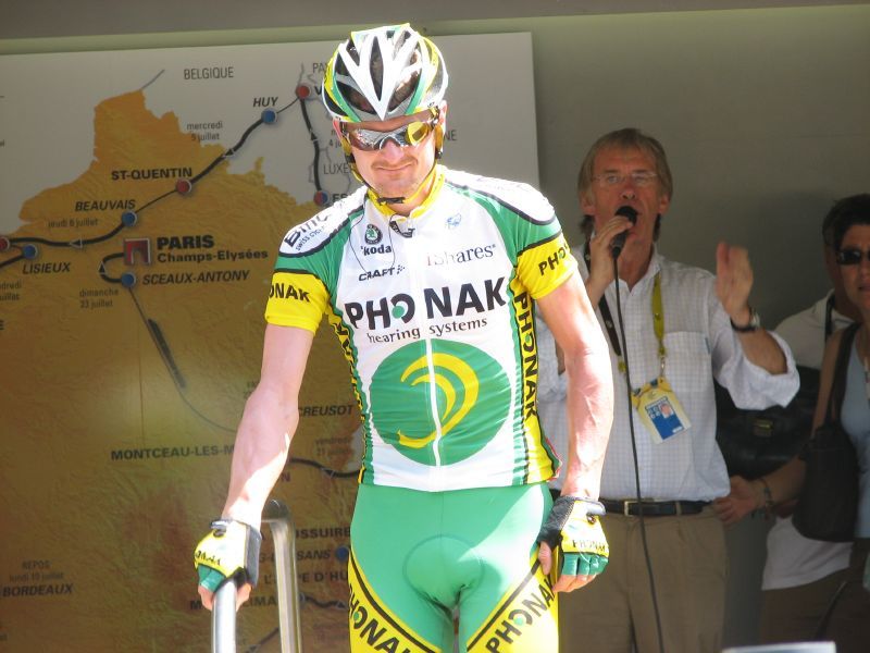 Floyd Landis på 18. etappe i Tour de France 2006 (Foto: FlickreviewR/Wikimedia Commons)