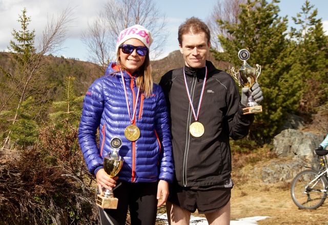 De to vinnerne i Eikenosa Opp 2015, Silje Dypbukt og Kristian Nedregård