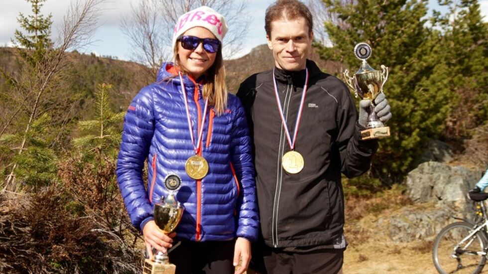 De to vinnerne i Eikenosa Opp 2015, Silje Dypbukt og Kristian Nedregård