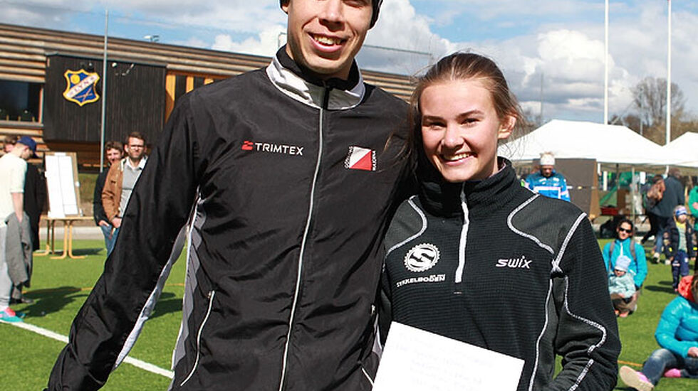 Vinnerne: Svenske John Börjesson og  unge Tina Knutsmoen fra Nesodden (Foto: Kjell Vigestad) 