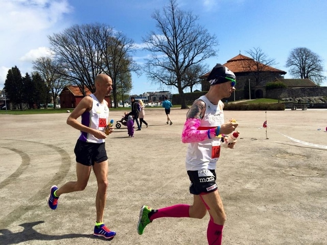 Erik Bergersen og Bjørn Tore Taranger under årets NM 100 km