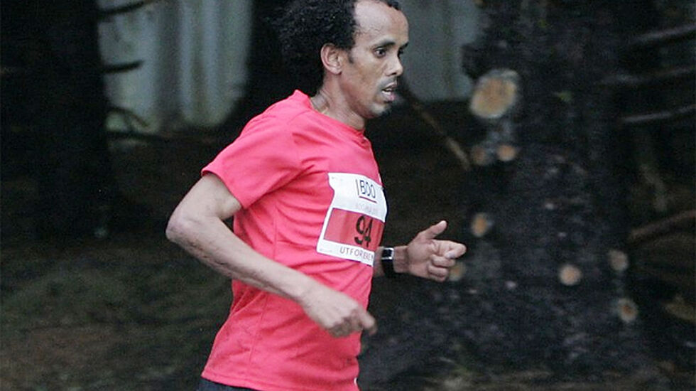 Abraham Syum slo den fremste utfordreren fra skilandslaget, Didrik Tønseth, med 1 minutt og 16 sekunder i BDO-mila i Mandal. (Foto: Egil Lehne) 