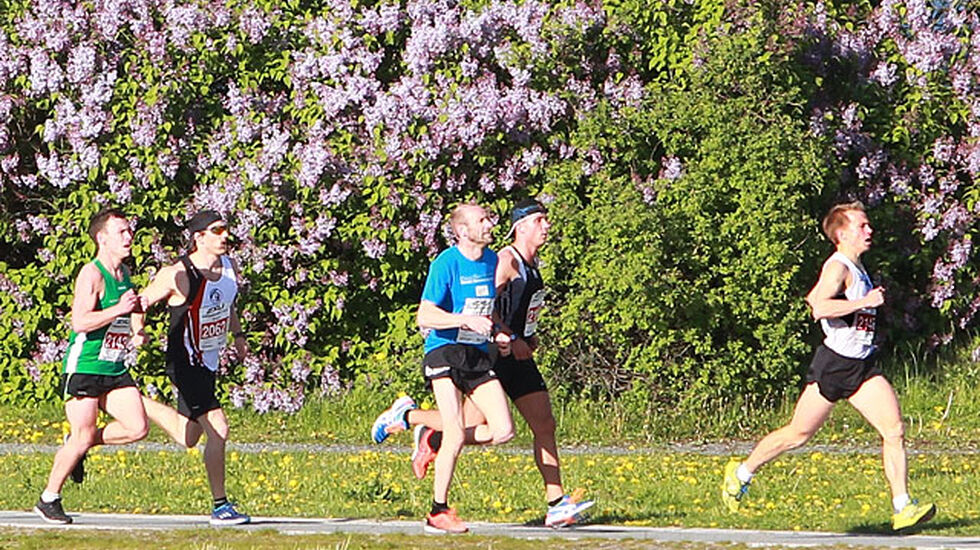 Flotte omgivelser: Det er teten på 10 km vi ser etter en drøy kilometer. (Foto: Kjell Vigestad)