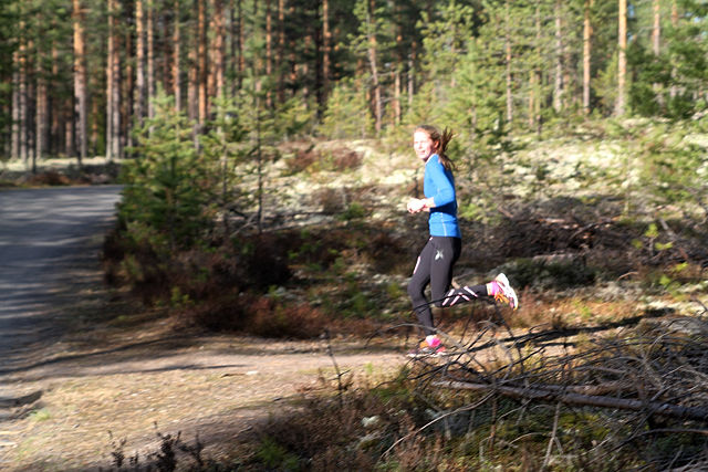 Aurora Ulsaker Bjørn i forrige ukes Gå-jogg i Elverum