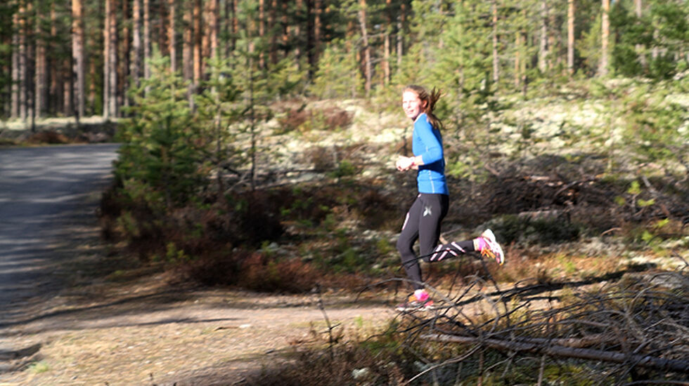 Aurora Ulsaker Bjørn i forrige ukes Gå-jogg i Elverum