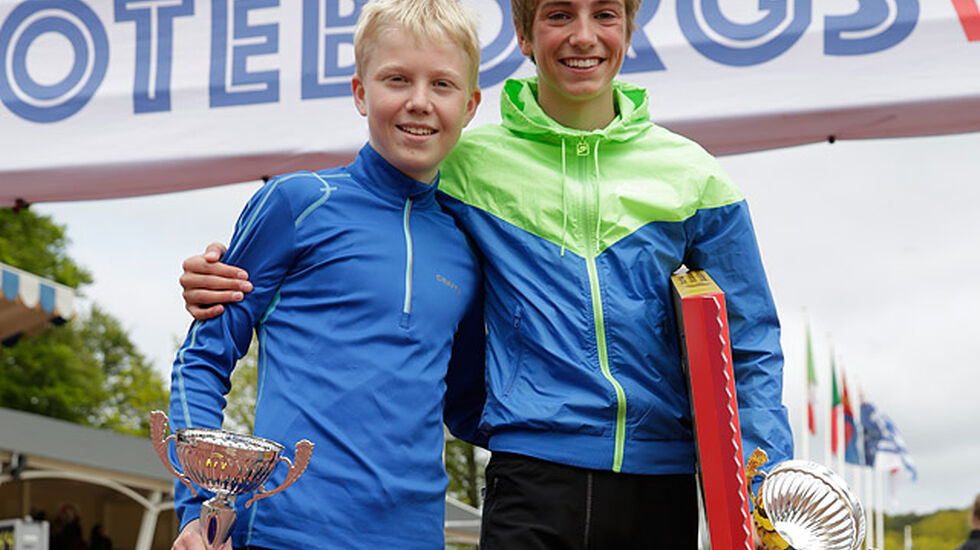 Norsk dobbel i Mellanvarvet: Lars Agnar Hjelmeset og Martin Kirkeberg Mørk. (Foto: Per Inge Østmoen)