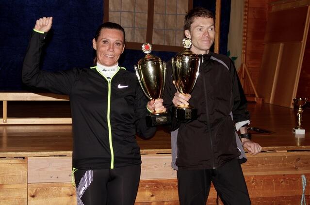 Kari-Anne Tryggestad Ryste og Kristian Nedregård vant dagens løp på Stette i Skodje/Haram kommune