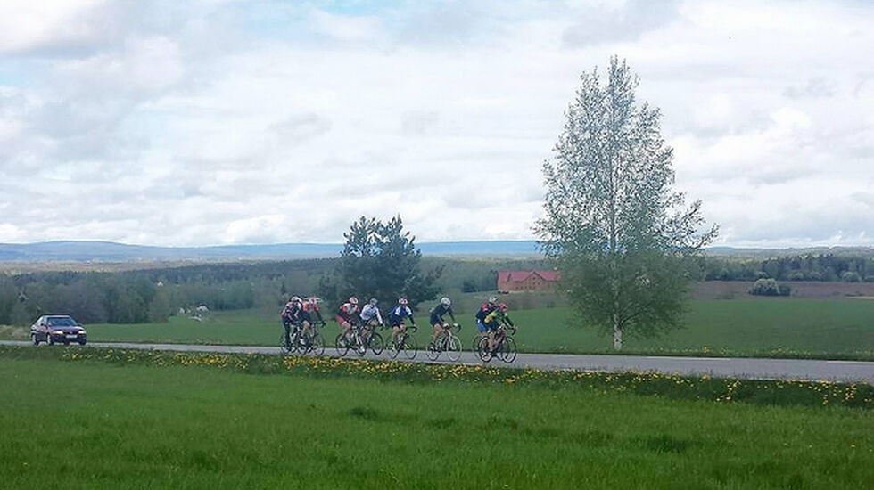 Fra Hamarrittet på landevegen i Stange 2. pinsedag i fjor. (Foto: Roger V. Engen)