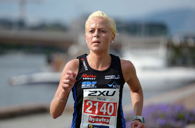 Med 1.21.01 ble Heidi Hestmark Smalås fra Namdal løpeklubb klar vinner av kvinneklassen i Botnantrampen (Arkivfoto). 
