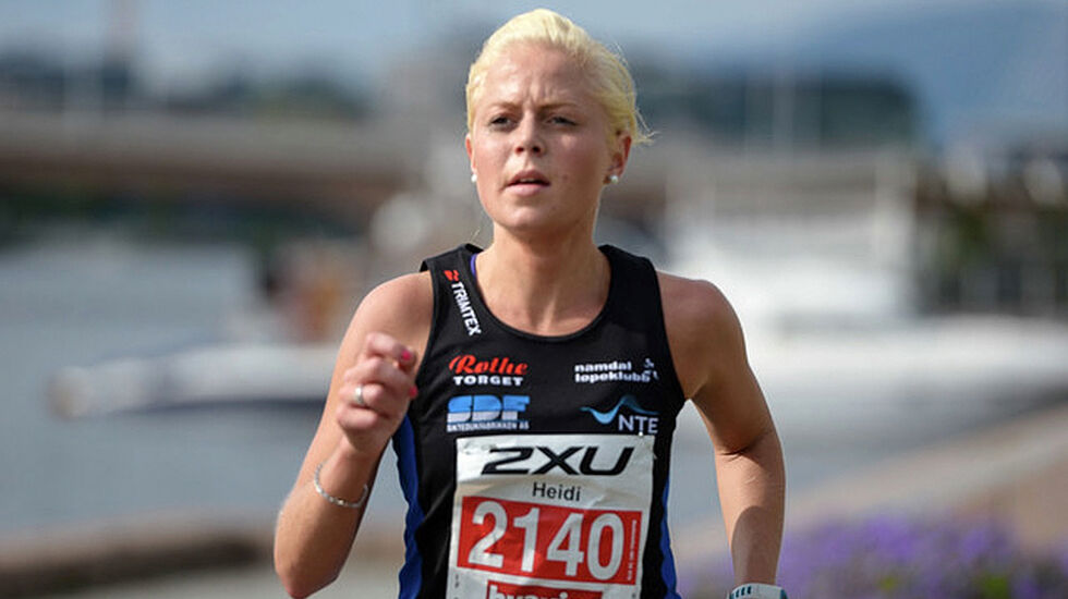 Med 1.21.01 ble Heidi Hestmark Smalås fra Namdal løpeklubb klar vinner av kvinneklassen i Botnantrampen (Arkivfoto). 