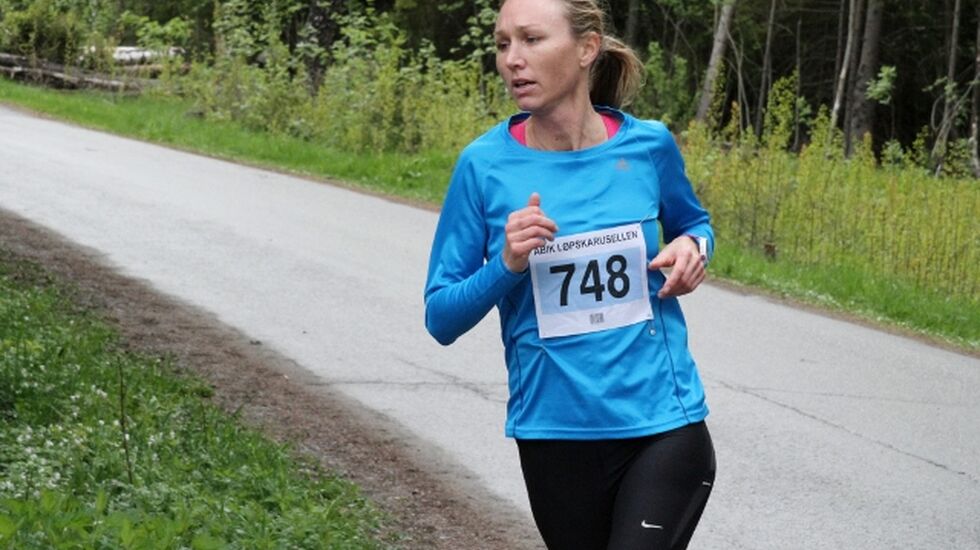 Silje Christiansen vant 1500 meter på Lillestrøm, her i et løp i ABIK-karusellen 2015. (Foto: Olav Engen)