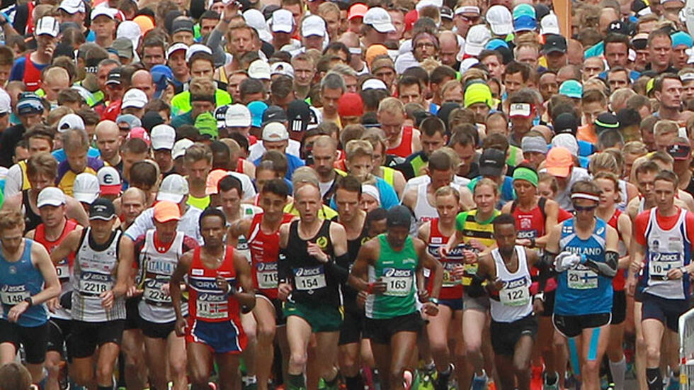 Stockholm Marathon i 2015. Foto: Kjell Vigestad