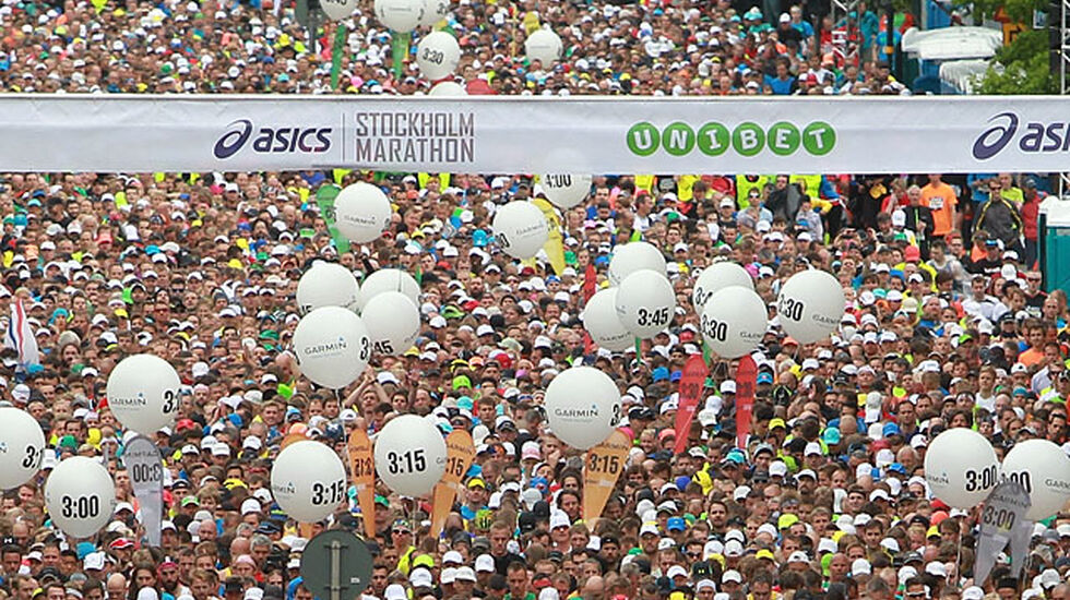 Starten for Stockholm Marathon vil være på samme sted som tidligere. (Foto: Kjell Vigestad)
