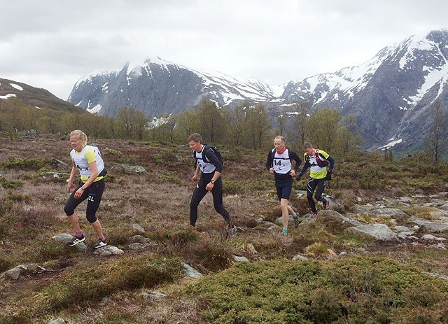 For sjuende gang: Solfjelløpet vart arrangert lørdag med 80 deltakarar. Foto: Arrangøren.