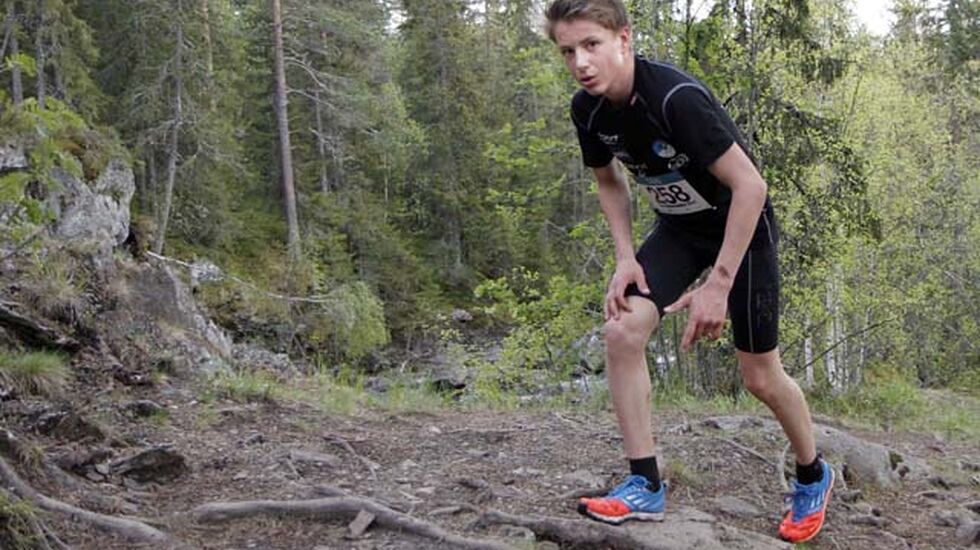 Torjus Loen på opptur i Mesnaelva opp hjemme i Lillehammer tidligere i år. (Foto: Joergen Skaug)
