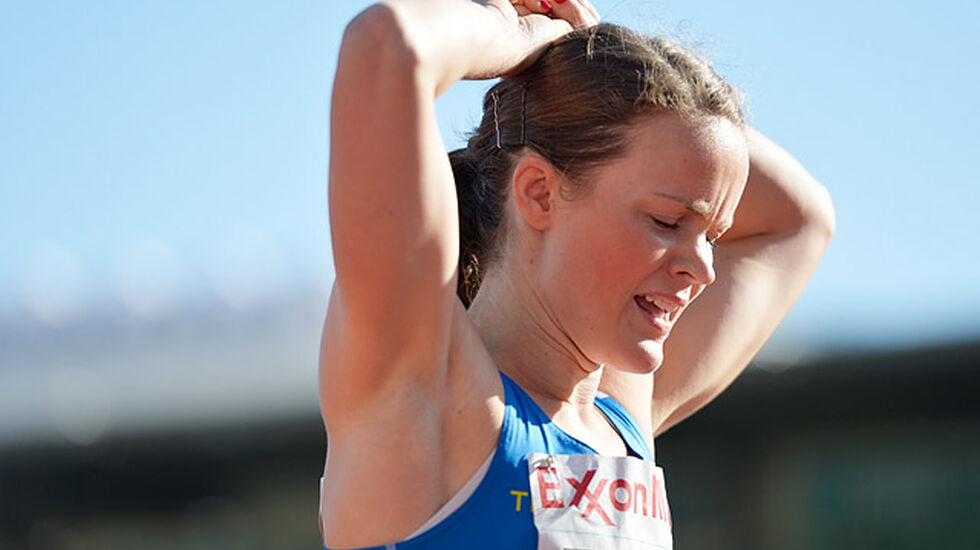 Yngvild Elvemo har løpt flere gode 800 metere i år. (Foto: Bjørn Johannessen)