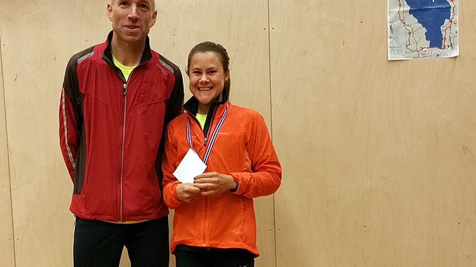 Erik Sjöqvist og Nicoline Baartvedt vant St. Hansgaloppen i deres debut i Maridalen. Foto: Heming Leira
