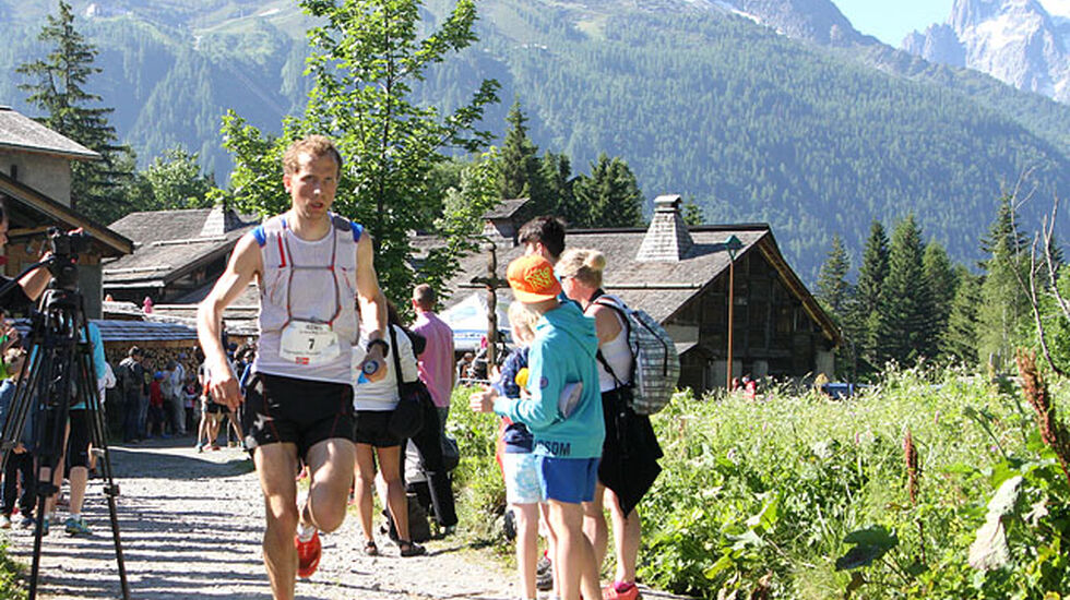 Thorbjørn Ludvigsen hadde ei imponerende helg i Chamonix - med tredjeplass på KM Vertical og sjetteplass på dagens maratonløp. (Foto: Runar Gilberg)