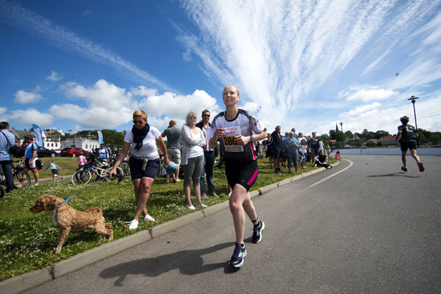 Flott sommervær under det andre Kon-Tri på lørdag. Foto: Arrangøren