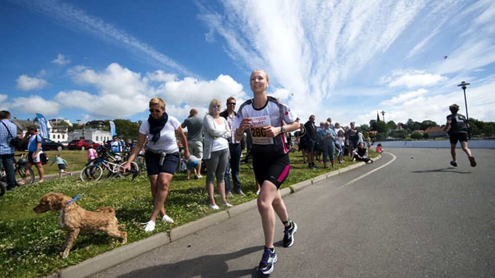 Flott sommervær under det andre Kon-Tri på lørdag. Foto: Arrangøren