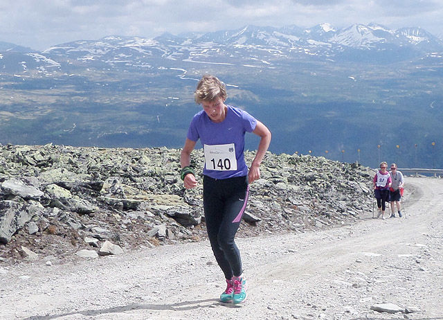 Line Lystad vant 15 kilometeren med 1258 meters stigning. (Foto: arrangøren)
