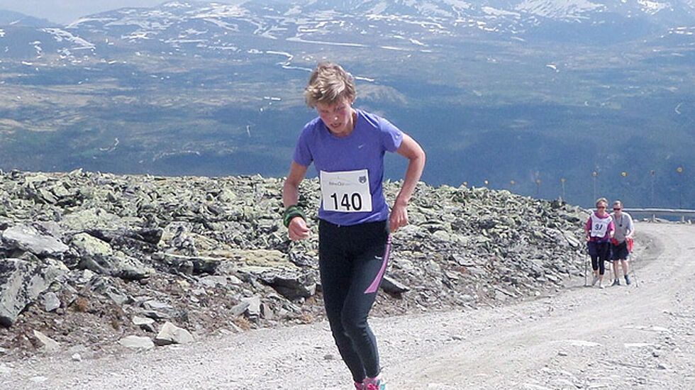 Line Lystad vant 15 kilometeren med 1258 meters stigning. (Foto: arrangøren)