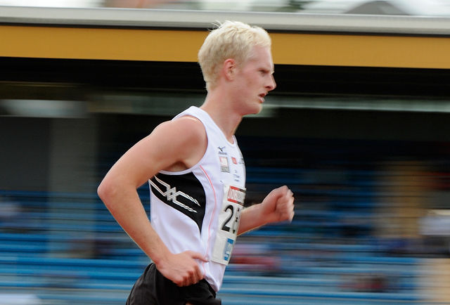 Hans Kristian Fløystad kom ikke videre fra forsøket på 1500 m. (Arkivfoto: Bjørn Johannessen)