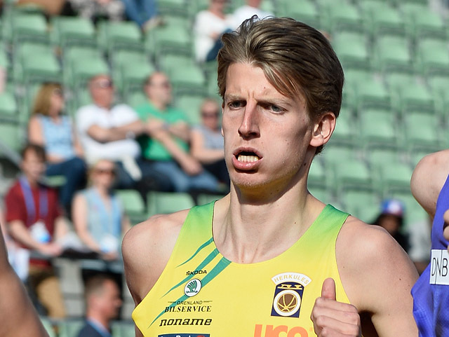 Snorre Holtan Løken ble  nummer ti i det første heatet på 1500 m. (Arkivfoto: Bjørn Johannessen)