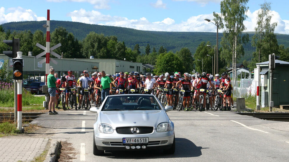 Fra starten på Moratråkket i 2014 (Arrangørfoto)