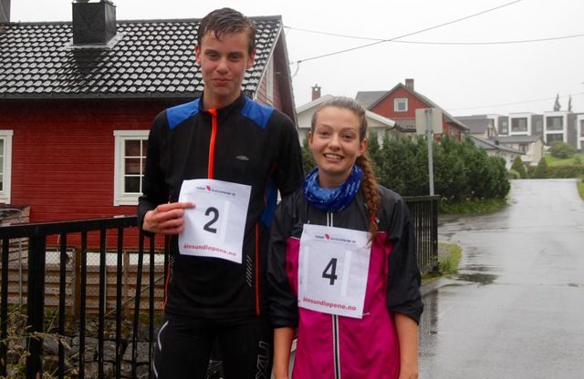 Andreas Vangsnes, Ålesund FIK og Amanda Tenfjord, Ravn IL vant i kveld 5 km i det andre løpet av Ålesund sommerkarusell