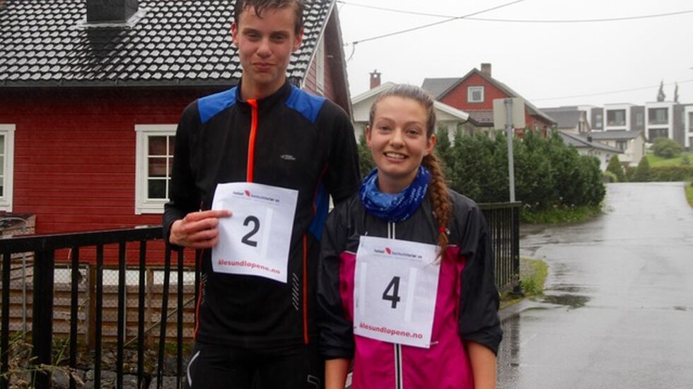 Andreas Vangsnes, Ålesund FIK og Amanda Tenfjord, Ravn IL vant i kveld 5 km i det andre løpet av Ålesund sommerkarusell