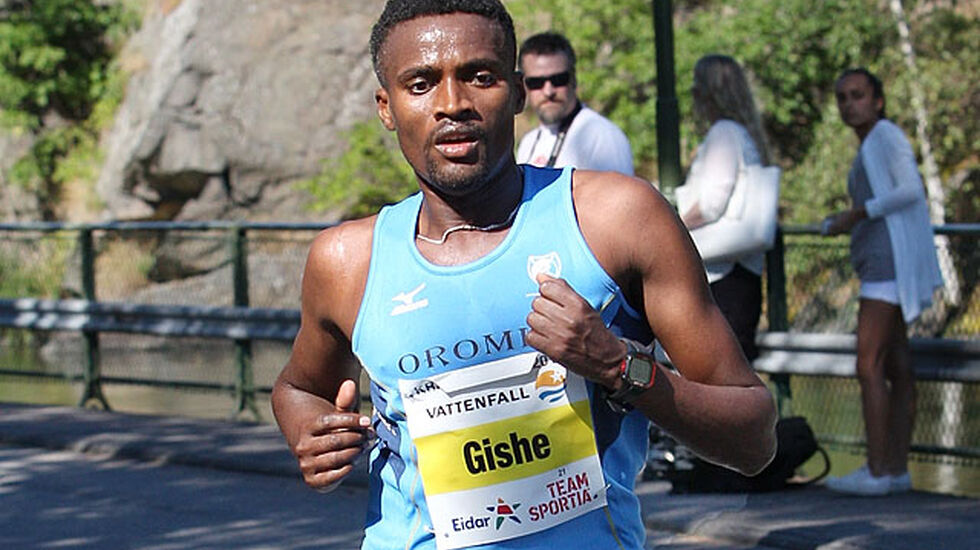 Gishe Abdi Wako er en gjenganger i teten når det konkurreres i løping på Lillehammer. (Arkivfoto: Kjell Vigestad)