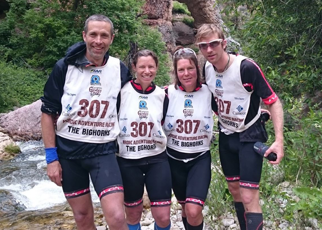 Laget: Jo Inge Fjellstad (t.v), Wendy Fjellstad, Helén Persson og Jacob Westerberg.