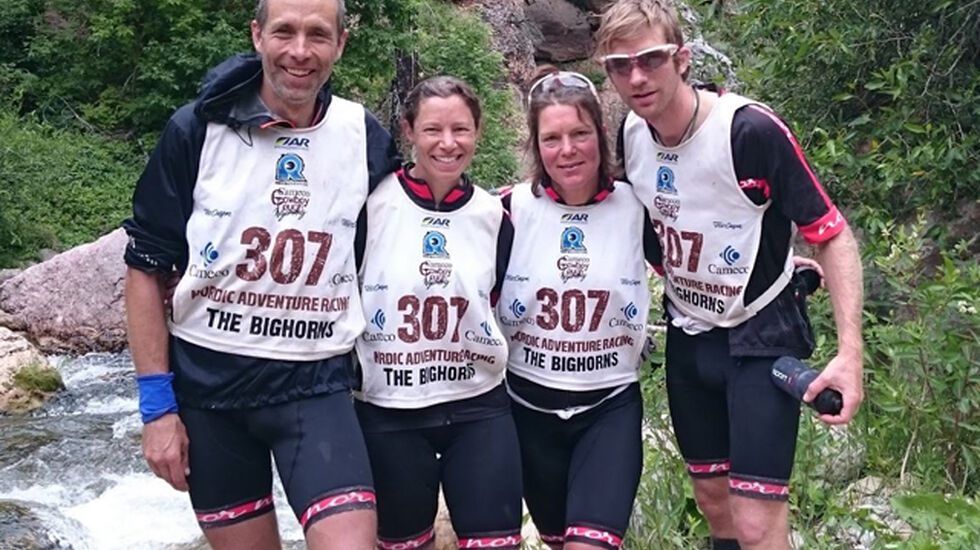 Laget: Jo Inge Fjellstad (t.v), Wendy Fjellstad, Helén Persson og Jacob Westerberg.