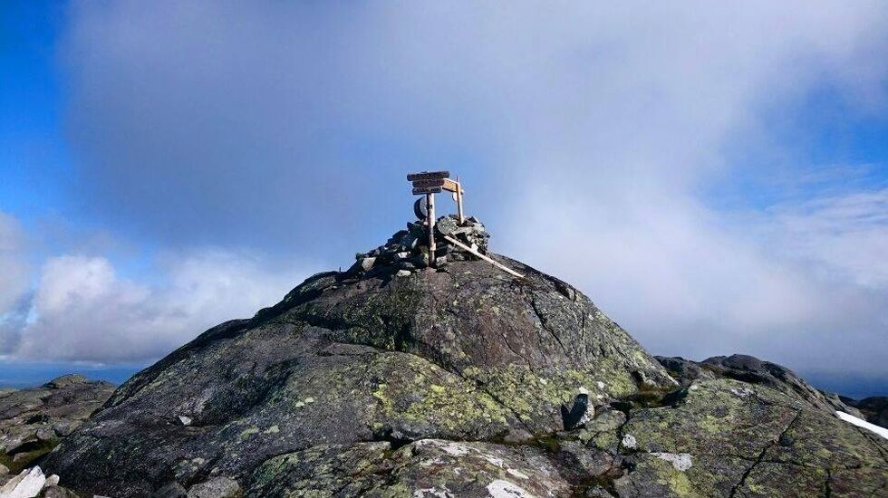 Hermannsnosen er første topp som må passeres i Meråker Ultra Challenge og altså NM terrengultra neste år. (Foto: Arrangøren)