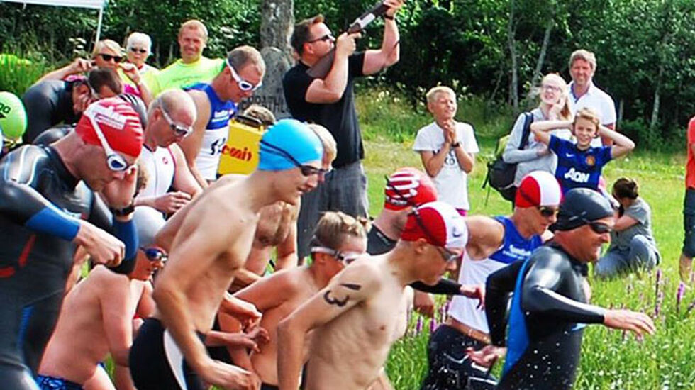 Starten på årets Kjerrathlon. Foto: Hans Edgar Rakeie