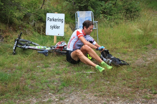 Øistein Olsen fra Lørenskog var andremann i fjorårets 10-toppers duathlon, i år er han påmeldt på ny (arrangørfoto).