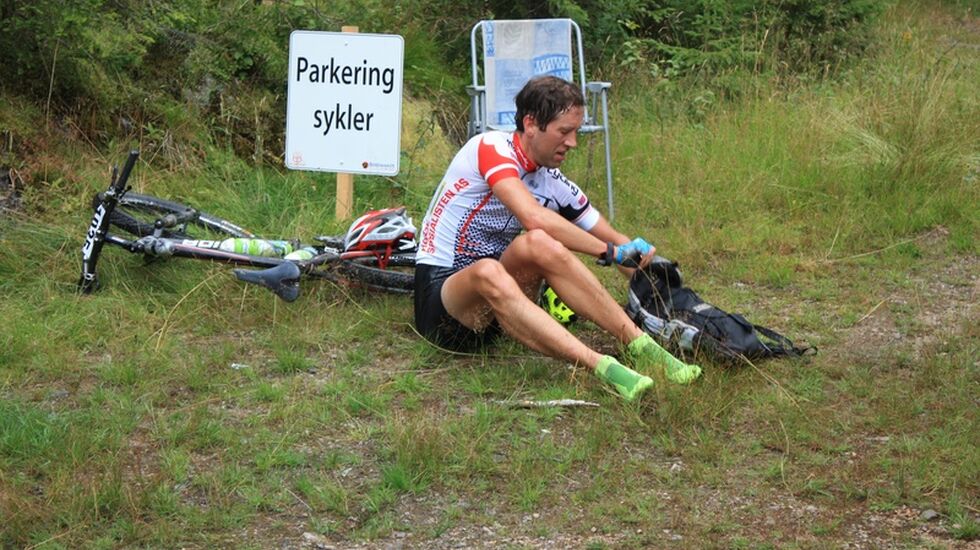 Øistein Olsen fra Lørenskog var andremann i fjorårets 10-toppers duathlon, i år er han påmeldt på ny (arrangørfoto).