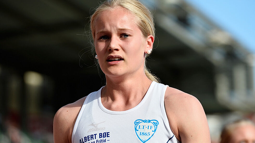Malin Edland vant gull på 800 m under European Youth Olympic Festival 1. august. (Arkivfoto: Bjørn Johannessen)