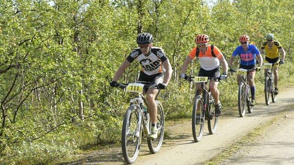 Firkløver i tet halveis i rittet. Foto: Aslak Anders Skum