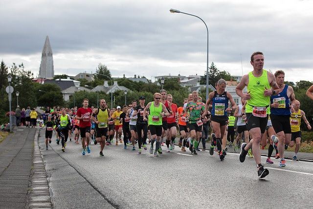 Fra årets Reykjavik Marathon som var ett av seks nordiske maratonløp med fler enn 1000 deltagere i fjor. (Arrangørfoto)