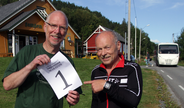 Øystein Eik til venstre er mannen bak Sekken Open Maraton og Lossiusløpet. Sigbjørn Lerstad fra Kondis har kontrollmålt løypen som nå er klar til å ta i mot løpere Øystein Eik til venstre er mannen bak Sekken Open Maraton og Lossiusløpet. Sigbjørn Lerstad fra Kondis har kontrollmålt løypen som nå er klar til å ta i mot løpere