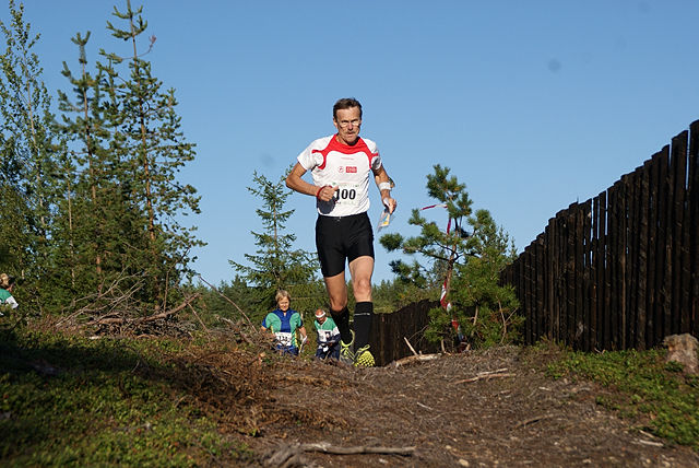 Vinner  i H60, Sigurd Dæhli, Løten OL, ut fra start.