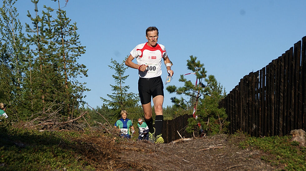 Vinner  i H60, Sigurd Dæhli, Løten OL, ut fra start.