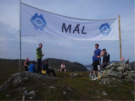 Fra målområdet på toppen av Røddalshornet 563 m.o.h.