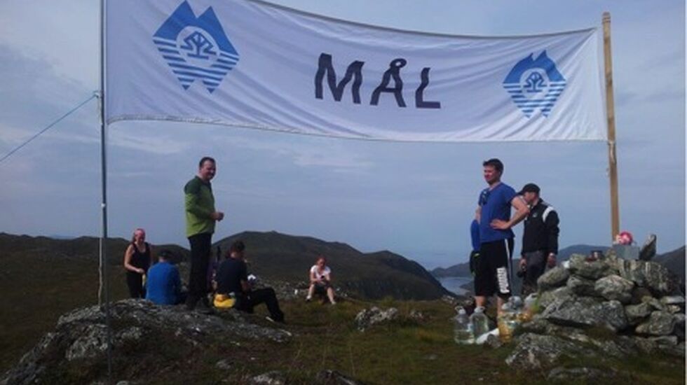 Fra målområdet på toppen av Røddalshornet 563 m.o.h.