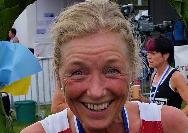 Synøve Brox imponerte i HH-stevnet. Bildet er fra Lidingøloppet i år der hun vant 10 km for veteraner (foto: Meike Hesselink).