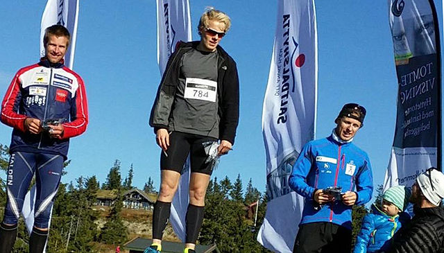 De tre raskeste på beina i Martins monsterbakke (fra v.): Emil Wingstedt, Henrik Nøkleby  og Petter Soleng Skinstad (Foto: Team Sport 1 Skinstad)
