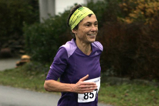 Inger Saanum vinner  Hålandsheia i 2014. Foto: Egil Lehne
