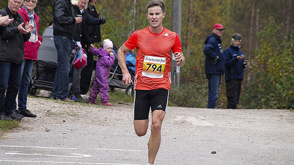 Herrevinner Andreas Myhre Sjurseth, SK Vidar.  Foto: Rolf B. Gundersen.